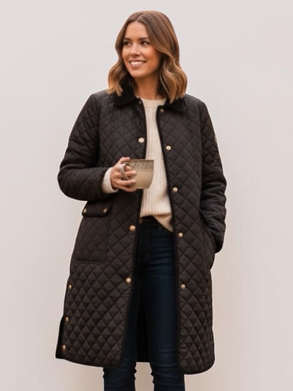 Ralph Lauren Black Quilted Long Puffer Coat
Medium
Black